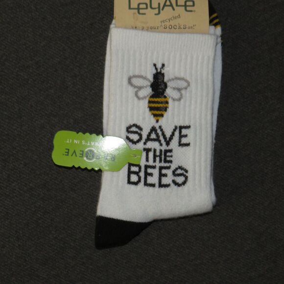 Legale Accessories - Legale Eco Friendly SAVE THE BEES Bee Socks Women's One Size